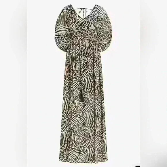 NWT. Express. MAXI DRESS Animal Print. SIZE SMALL - Picture 1 of 13